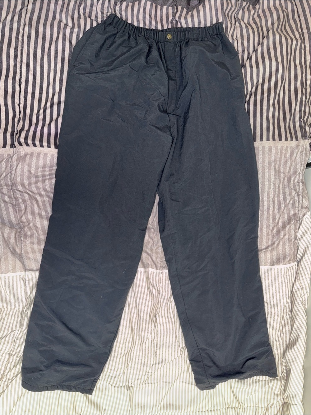 Vintage Forrester's Outerwear Black Nylon Pants XL Made in Portland Oregon USA